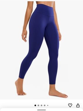 High-Waist Performance Leggings in Deep Blue